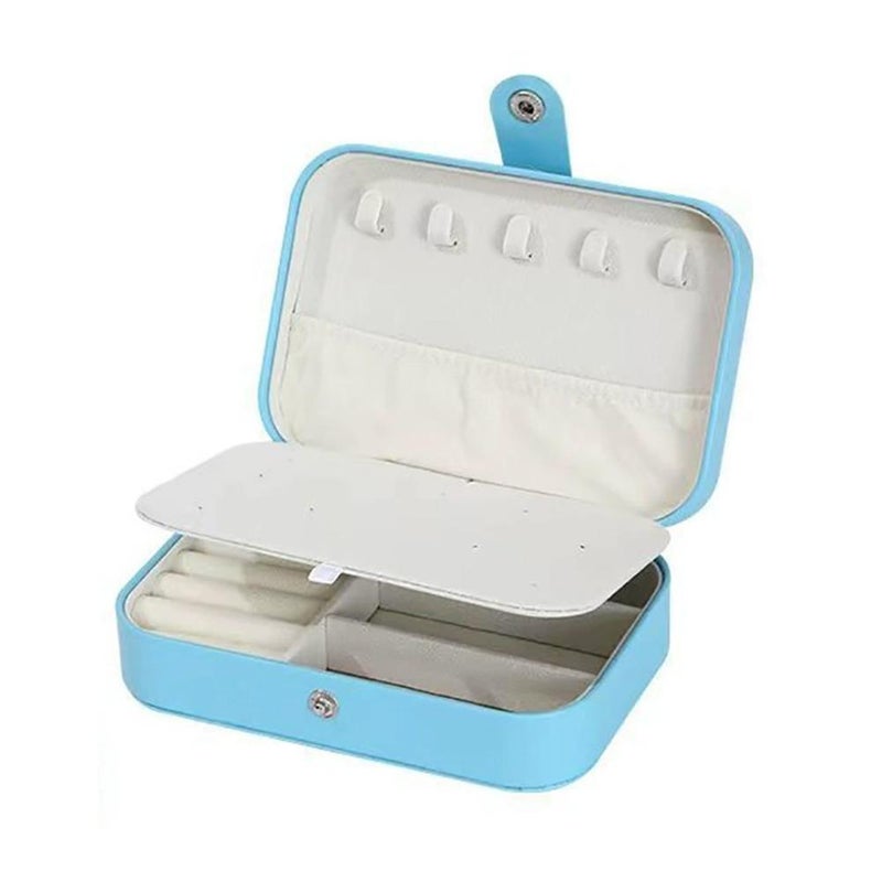 Portable jewelry travel jewelry storage box, earrings, necklaces, bracelets, and other jewelry; small, easy to carry, and anti-oxidation. - Image 1